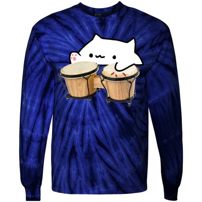 Bongo Cat Tie-Dye Long Sleeve Shirt