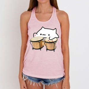 Bongo Cat Women's Knotted Racerback Tank