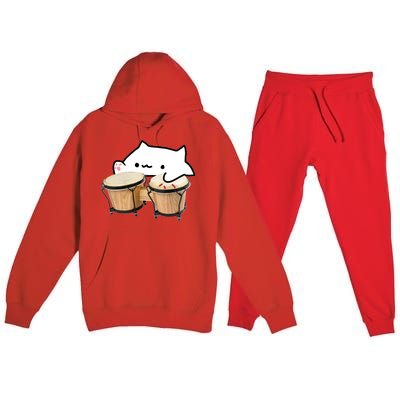 Bongo Cat Premium Hooded Sweatsuit Set