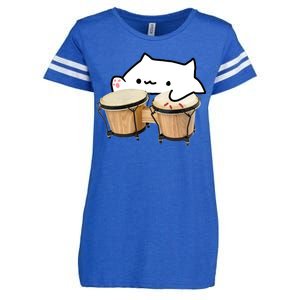 Bongo Cat Enza Ladies Jersey Football T-Shirt