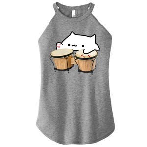 Bongo Cat Women's Perfect Tri Rocker Tank