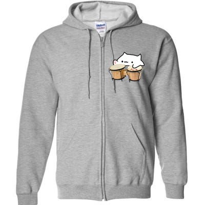 Bongo Cat Full Zip Hoodie