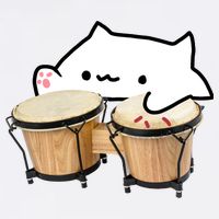 Bongo Cat Garment-Dyed Sweatshirt