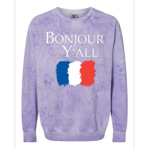 Bonjour Y'all French Parris Colorblast Crewneck Sweatshirt