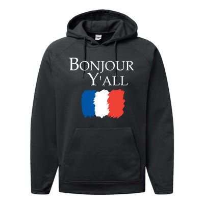 Bonjour Y'all French Parris Performance Fleece Hoodie