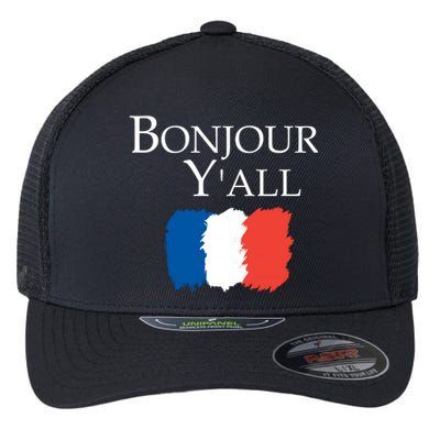 Bonjour Y'all French Parris Flexfit Unipanel Trucker Cap