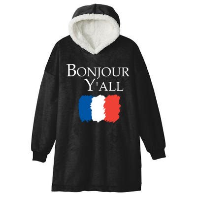 Bonjour Y'all French Parris Hooded Wearable Blanket