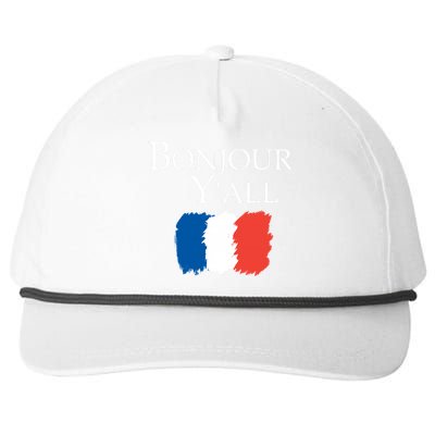 Bonjour Y'all French Parris Snapback Five-Panel Rope Hat