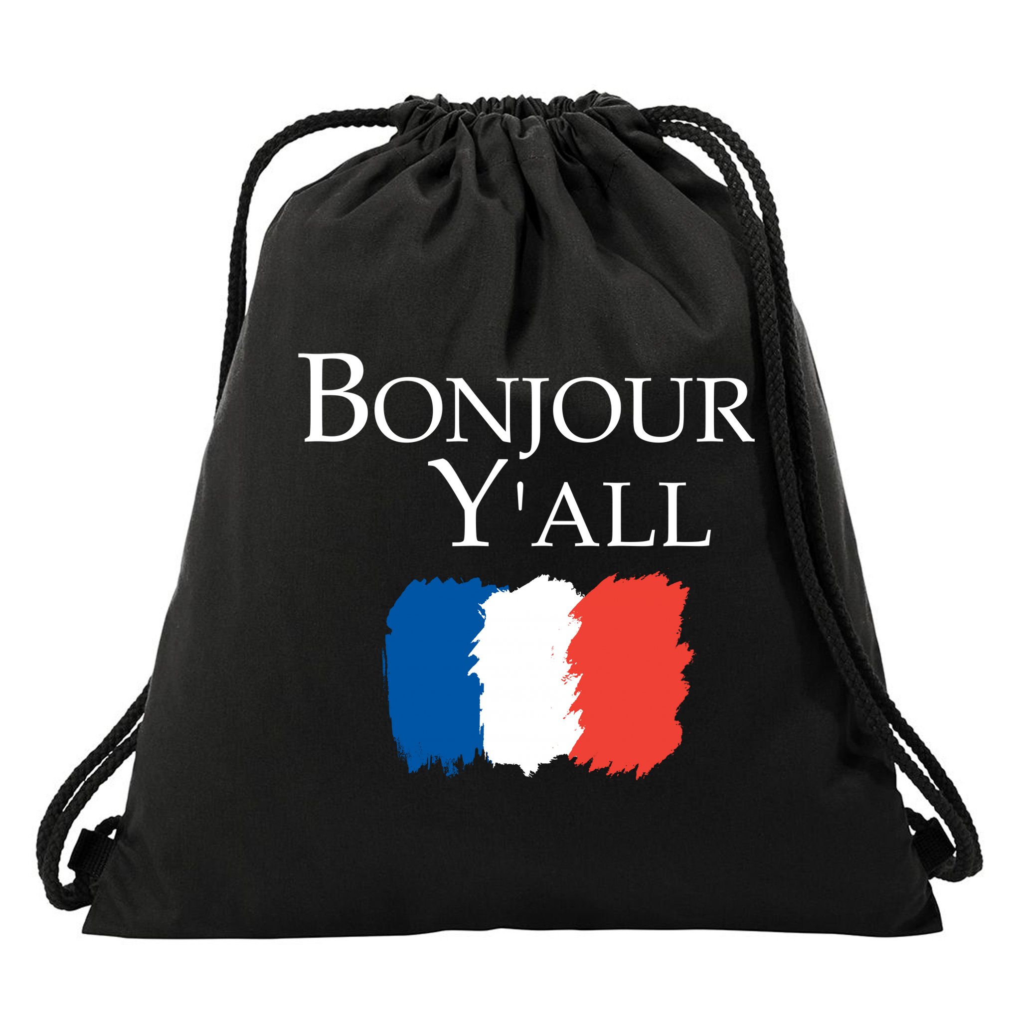 Bonjour Y'all French Parris Drawstring Bag