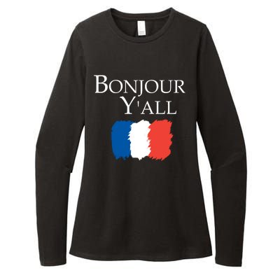 Bonjour Y'all French Parris Womens CVC Long Sleeve Shirt