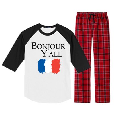 Bonjour Y'all French Parris Raglan Sleeve Pajama Set