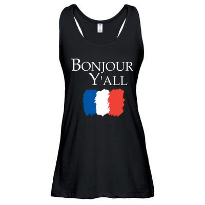 Bonjour Y'all French Parris Ladies Essential Flowy Tank