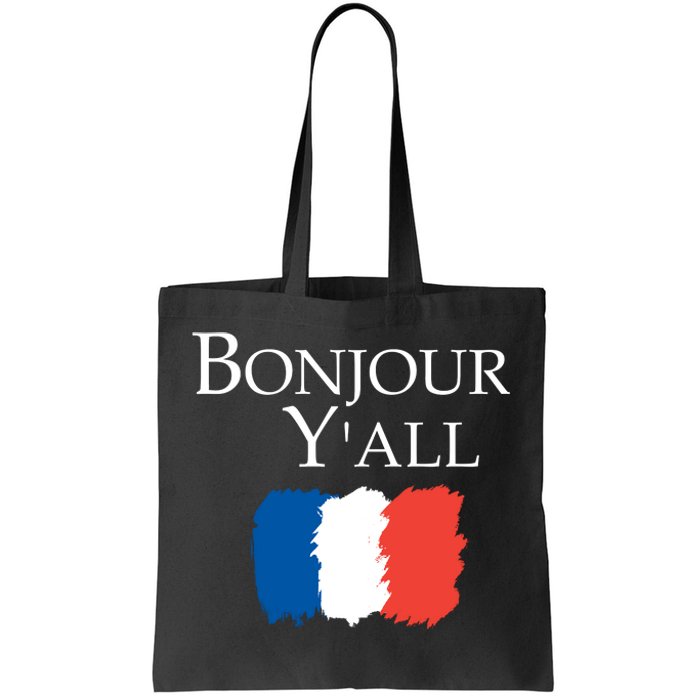 Bonjour Y'all French Parris Tote Bag