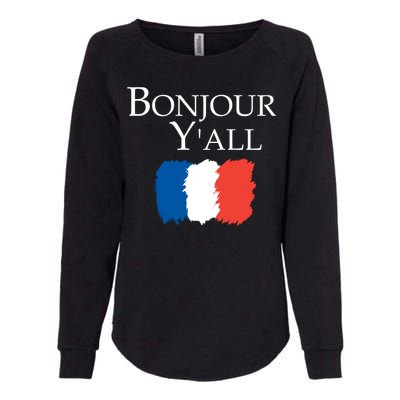 Bonjour Y'all French Parris Womens California Wash Sweatshirt