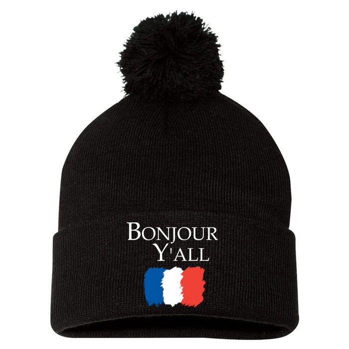 Bonjour Y'all French Parris Pom Pom 12in Knit Beanie