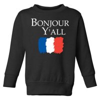 Bonjour Y'all French Parris Toddler Sweatshirt