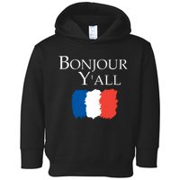 Bonjour Y'all French Parris Toddler Hoodie