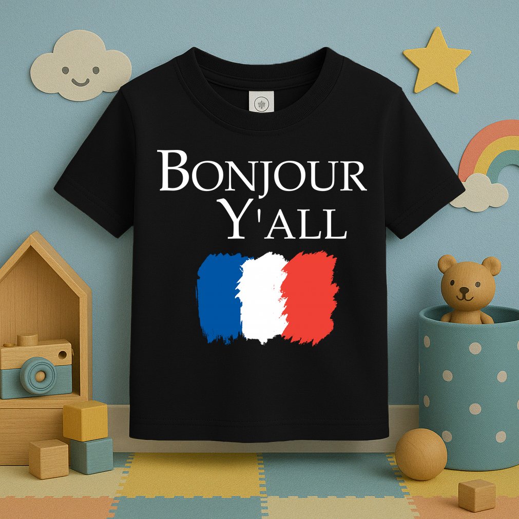 Bonjour Y'all French Parris Toddler T-Shirt