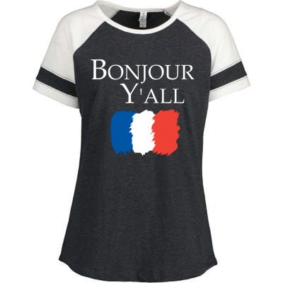 Bonjour Y'all French Parris Enza Ladies Jersey Colorblock Tee