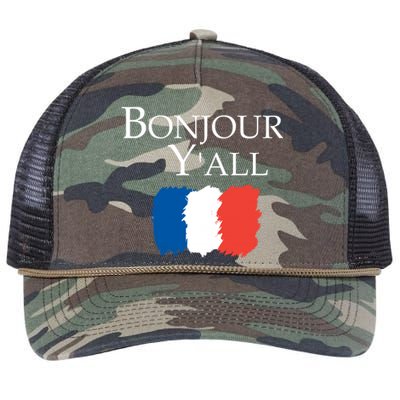 Bonjour Y'all French Parris Retro Rope Trucker Hat Cap