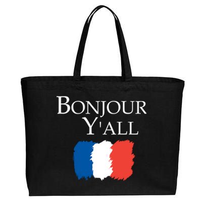 Bonjour Y'all French Parris Cotton Canvas Jumbo Tote