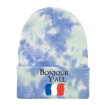 Bonjour Y'all French Parris Tie Dye 12in Knit Beanie