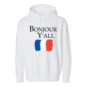 Bonjour Y'all French Parris Garment-Dyed Fleece Hoodie