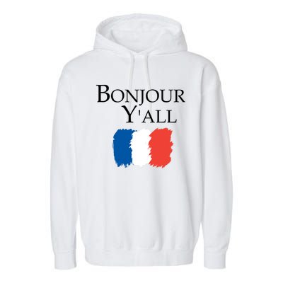 Bonjour Y'all French Parris Garment-Dyed Fleece Hoodie