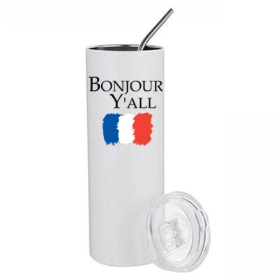 Bonjour Y'all French Parris Stainless Steel Tumbler