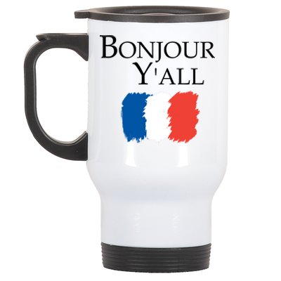 Bonjour Y'all French Parris Stainless Steel Travel Mug