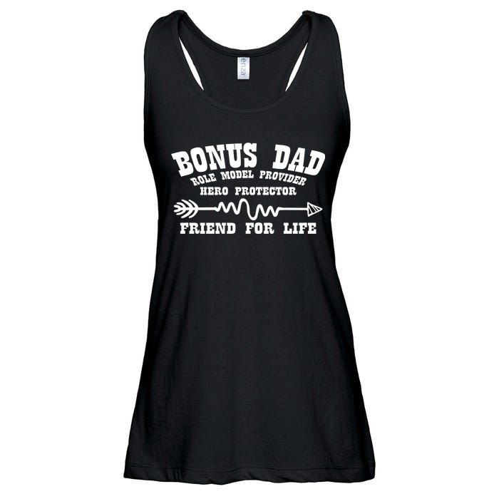 Bonus Dad Friend For Life Ladies Essential Flowy Tank