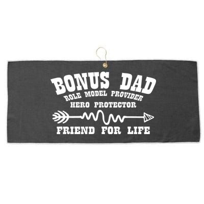 Bonus Dad Friend For Life Large Microfiber Waffle Golf Towel