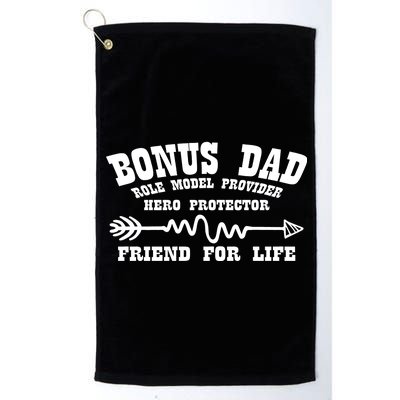 Bonus Dad Friend For Life Platinum Collection Golf Towel