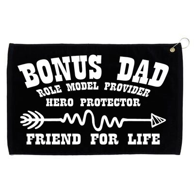 Bonus Dad Friend For Life Grommeted Golf Towel