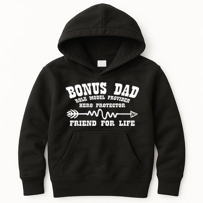 Bonus Dad Friend For Life Kids Hoodie