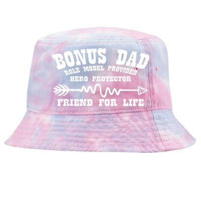 Bonus Dad Friend For Life Tie-Dyed Bucket Hat