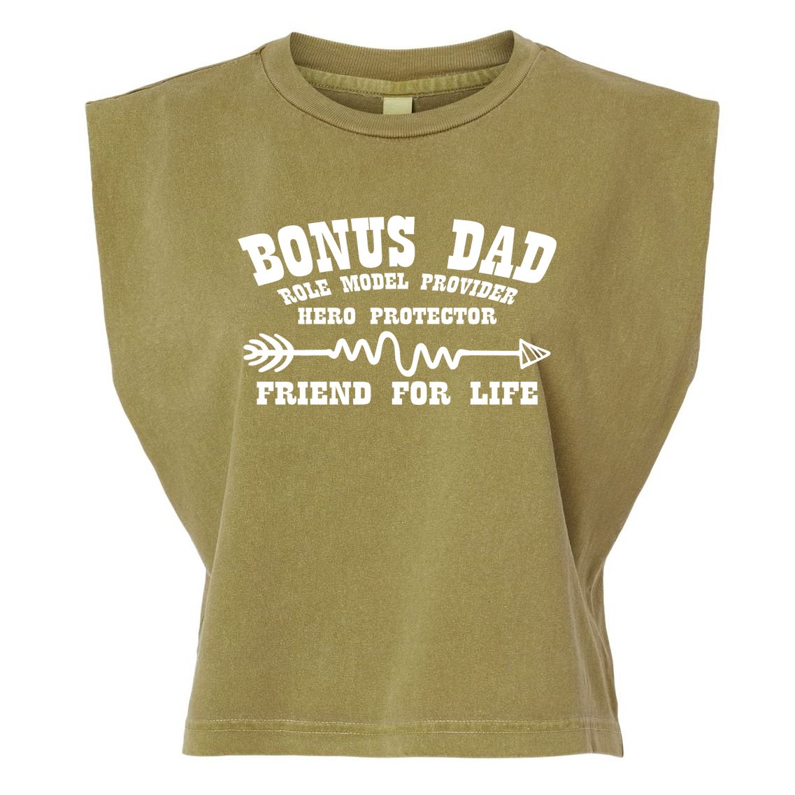 Bonus Dad Friend For Life Garment-Dyed Women's Muscle Tee