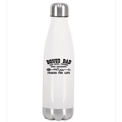 Bonus Dad Friend For Life Stainless Steel Insulated Water Bottle