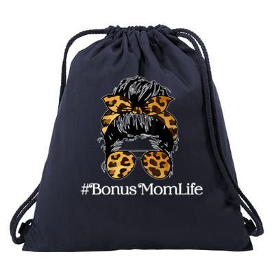 Bonus Mom Life Drawstring Bag