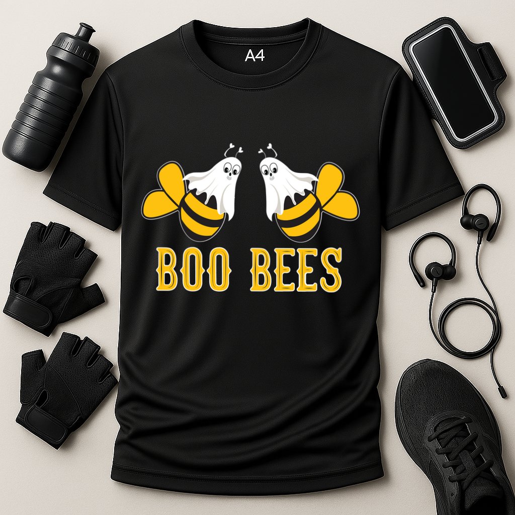 Boo Bees Funny Halloween Cooling Performance Crew T-Shirt