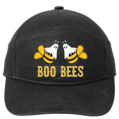 Boo Bees Funny Halloween 7-Panel Snapback Hat