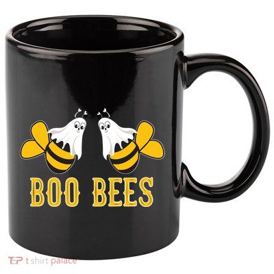 Boo Bees Funny Halloween 11oz C Handle Ceramic Mug