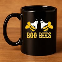 Boo Bees Funny Halloween 11oz C Handle Ceramic Mug