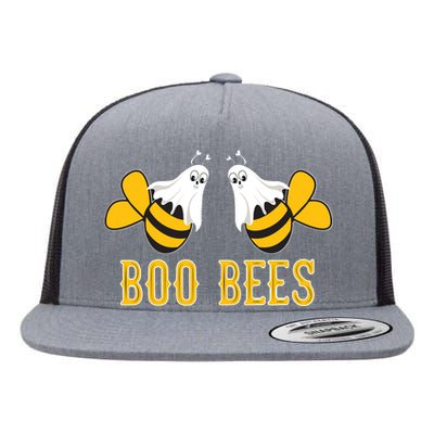 Boo Bees Funny Halloween Flat Bill Trucker Hat