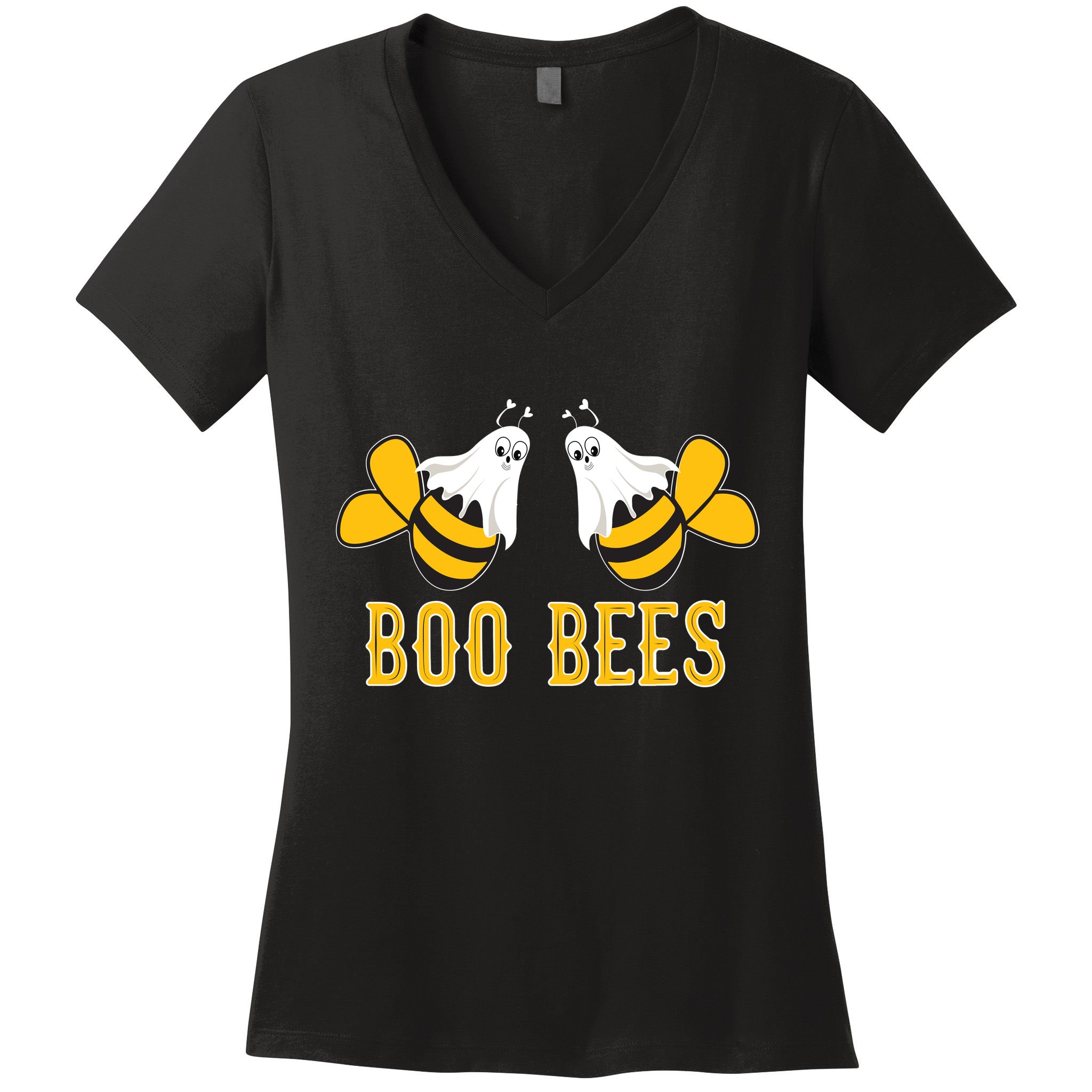 Boo Bees Funny Halloween Women's V-Neck T-Shirt
