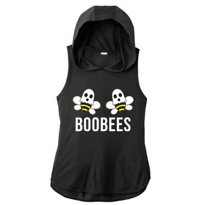 Boo Bees Halloween Boobees Ladies PosiCharge Tri-Blend Wicking Draft Hoodie Tank