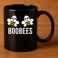 Boo Bees Halloween Boobees 11oz C Handle Ceramic Mug
