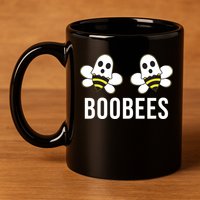 Boo Bees Halloween Boobees 11oz C Handle Ceramic Mug