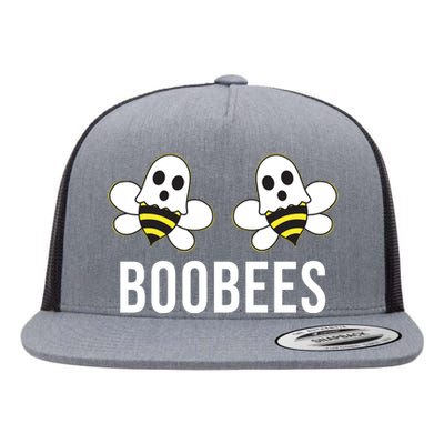 Boo Bees Halloween Boobees Flat Bill Trucker Hat