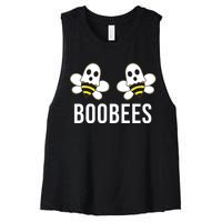 Boo Bees Halloween Boobees Women's Racerback Cropped Tank